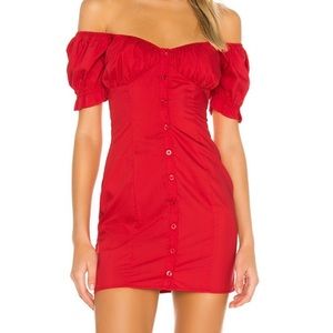 Superdown Gabbie button front dress